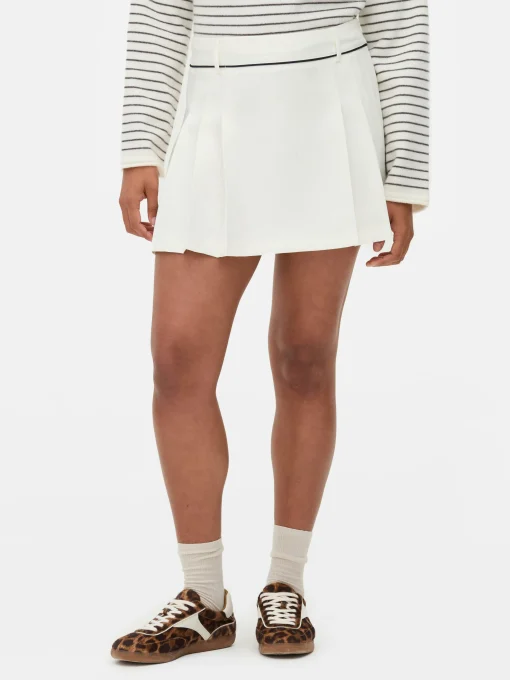 Pleated Tennis Mini Skirt