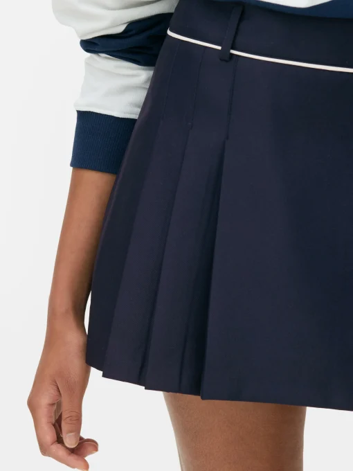 Pleated Tennis Mini Skirt