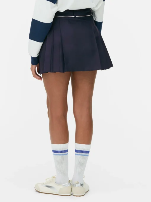 Pleated Tennis Mini Skirt