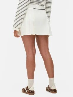 Pleated Tennis Mini Skirt