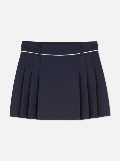 Pleated Tennis Mini Skirt