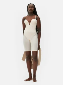 Plunging Cup Longline Shapewear Bodysuit