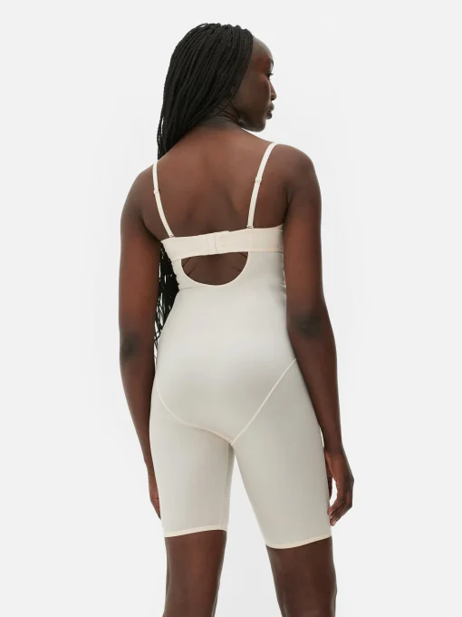 Plunging Cup Longline Shapewear Bodysuit