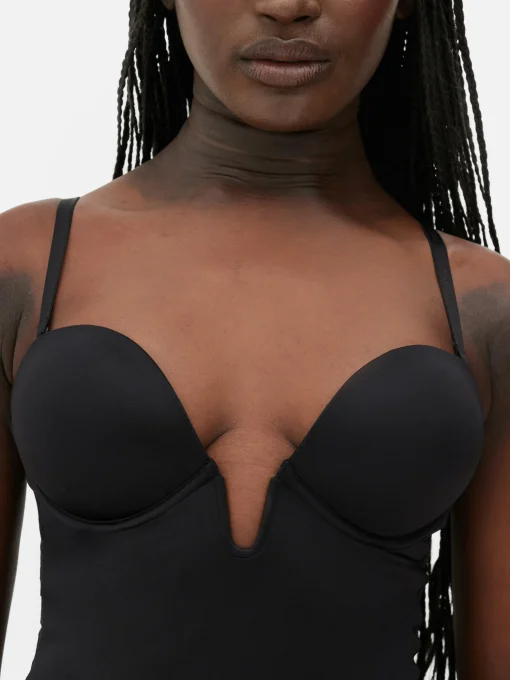 Plunging Cup Longline Shapewear Bodysuit