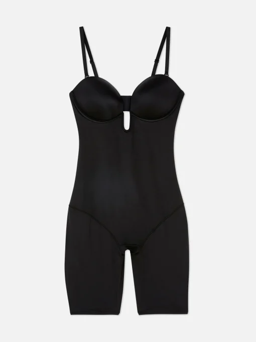 Plunging Cup Longline Shapewear Bodysuit