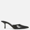 Pointed Mule Kitten Heels