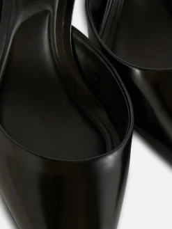 Pointed Mule Kitten Heels