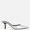 Pointed Toe Heeled Mules