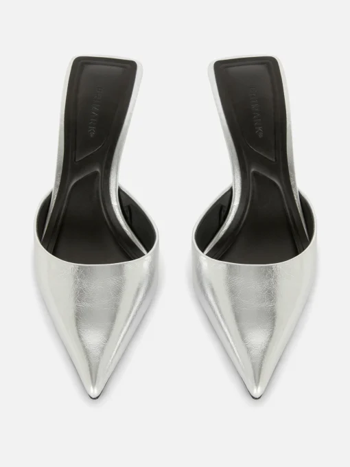 Pointed Toe Heeled Mules
