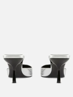 Pointed Toe Heeled Mules