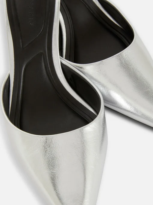 Pointed Toe Heeled Mules