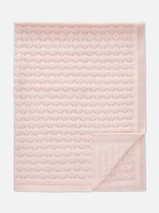 Pointelle Baby Blanket