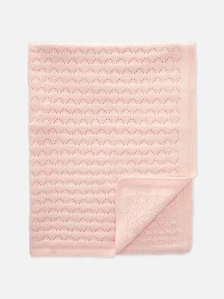 Pointelle Knit Blanket