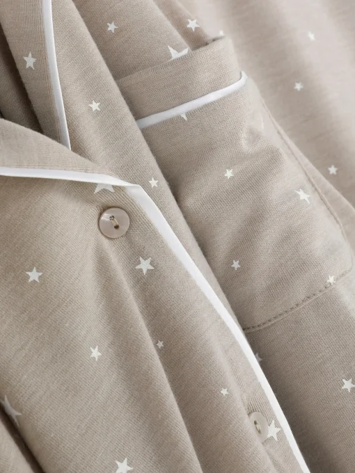 Printed Boyfriend Pajamas