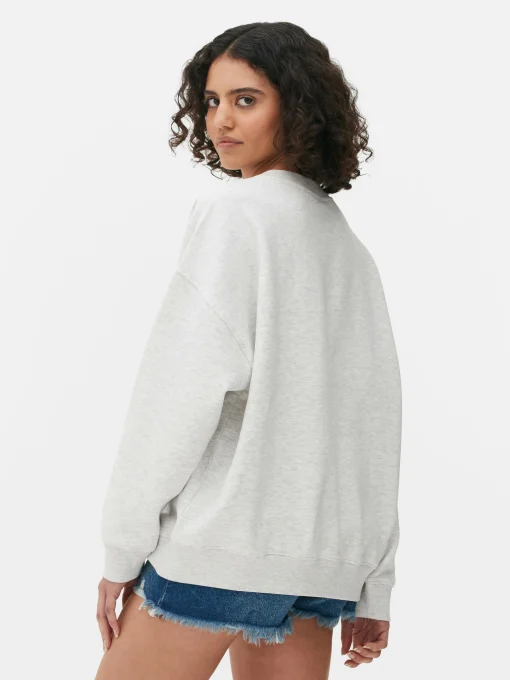 Printed Oversized Sweatshirt