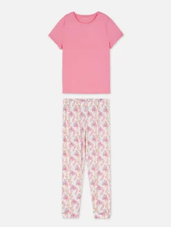 Printed Short Sleeve Pajamas