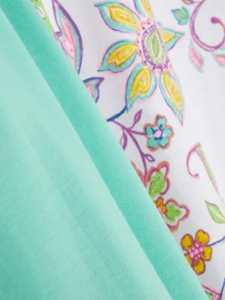 Printed Short Sleeve Pajamas