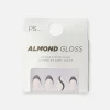 PS Almond Gloss Contrast Tip Faux Nails