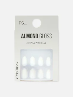 PS Almond Gloss Faux Nails