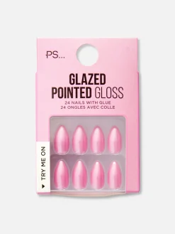 PS Glazed Pointed Faux Nails