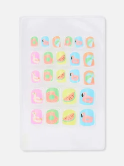 PS Mini Graphic Faux Nails