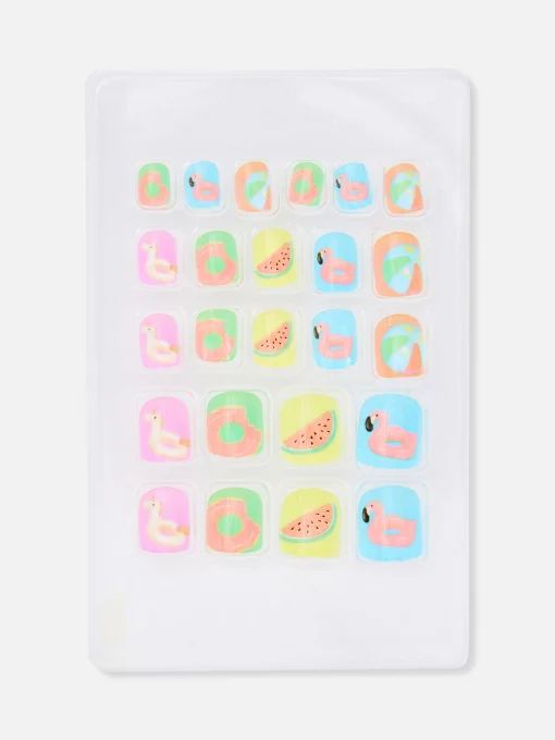PS Mini Graphic Faux Nails