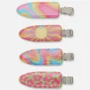PS Patterned No Dent Hair Clips