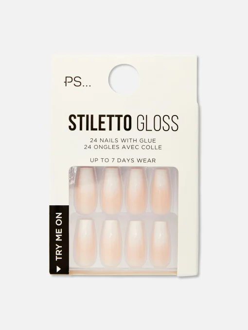 PS Stiletto Gloss Ombré Faux Nails