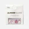 PS Swirled Almond Gloss Faux Nails