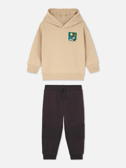 Pullover Hoodie And Joggers Set