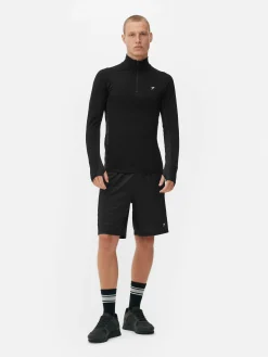 Quarter-Zip Long Sleeve Gym Top