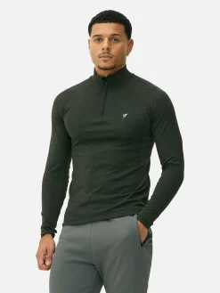Quarter-Zip Long Sleeve Gym Top