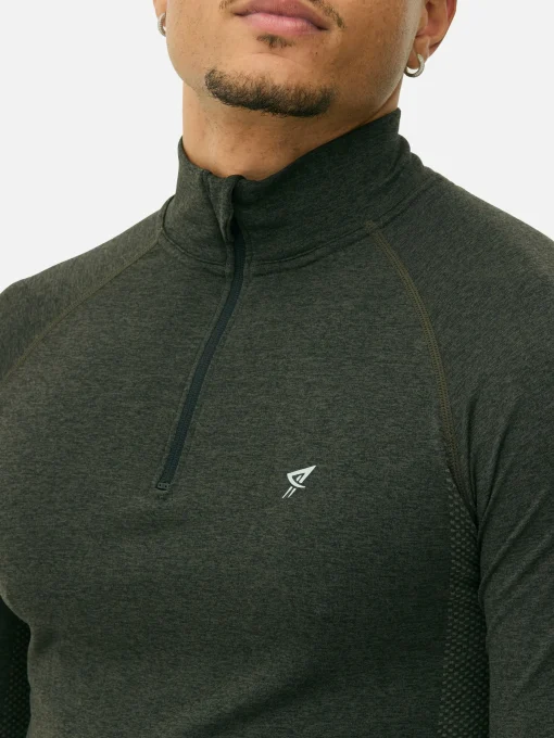 Quarter-Zip Long Sleeve Gym Top