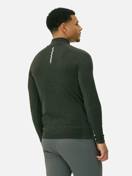 Quarter-Zip Long Sleeve Gym Top