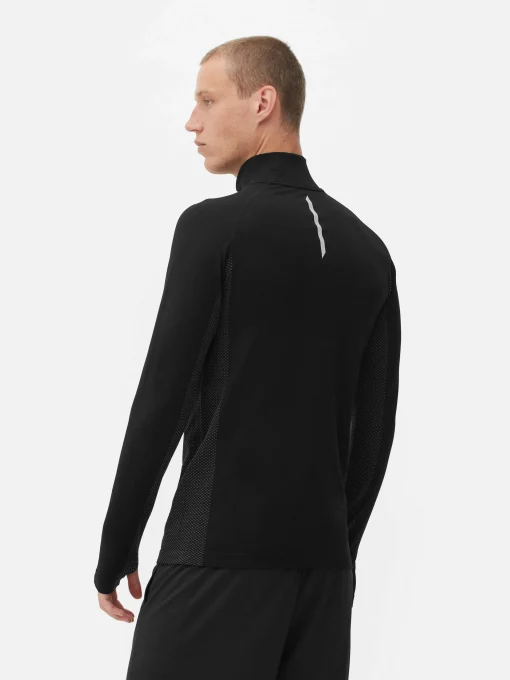 Quarter-Zip Long Sleeve Gym Top
