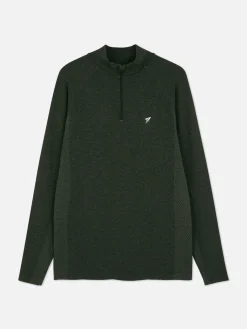 Quarter-Zip Long Sleeve Gym Top