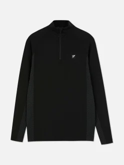 Quarter-Zip Long Sleeve Gym Top