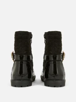 Quilted Ankle Boots