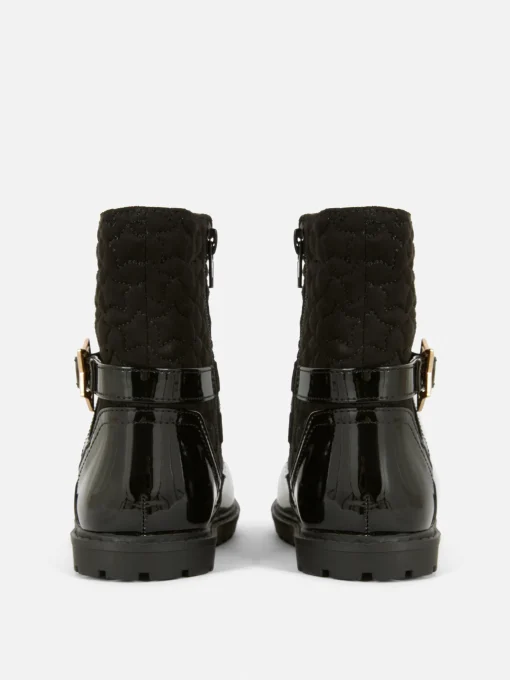 Quilted Ankle Boots