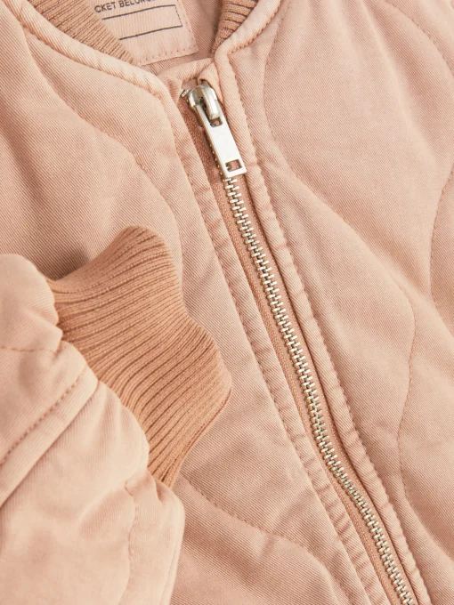 Quilted Bomber Jacket