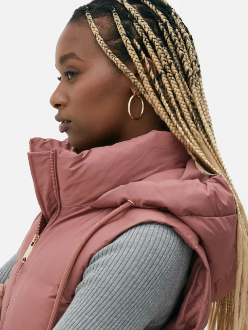 Quilted Hooded Vest