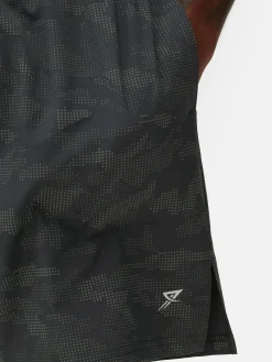 Reflective Print Gym Shorts