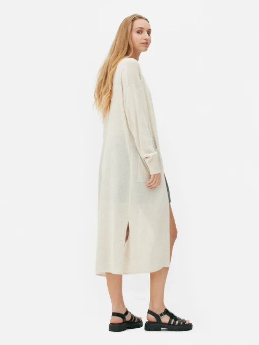 Relaxed Edge-to-Edge Maxi Cardigan