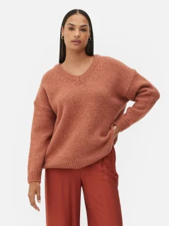 Relaxed V-Neck Sweater