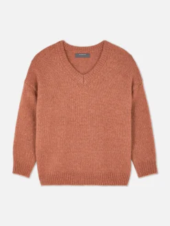 Relaxed V-Neck Sweater