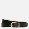 Reversible Curved-Buckle Belt