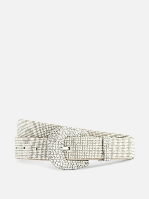 Rhinestone Buckle Belt