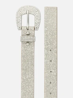Rhinestone Buckle Belt