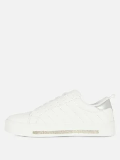 Rhinestone Detail Low Tops