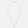 Rhinestone Initial Pendant Necklace